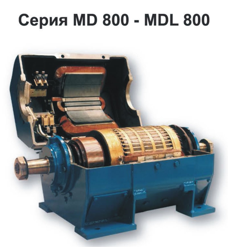 Двигатели постоянного тока Серия MD/MDL 800